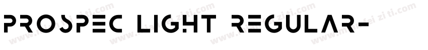 Prospec Light Regular字体转换